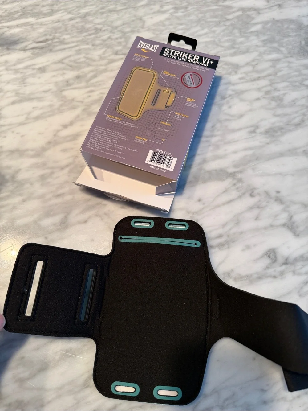 Everlast Striker VI+ Active Life Armband in Teal and Black